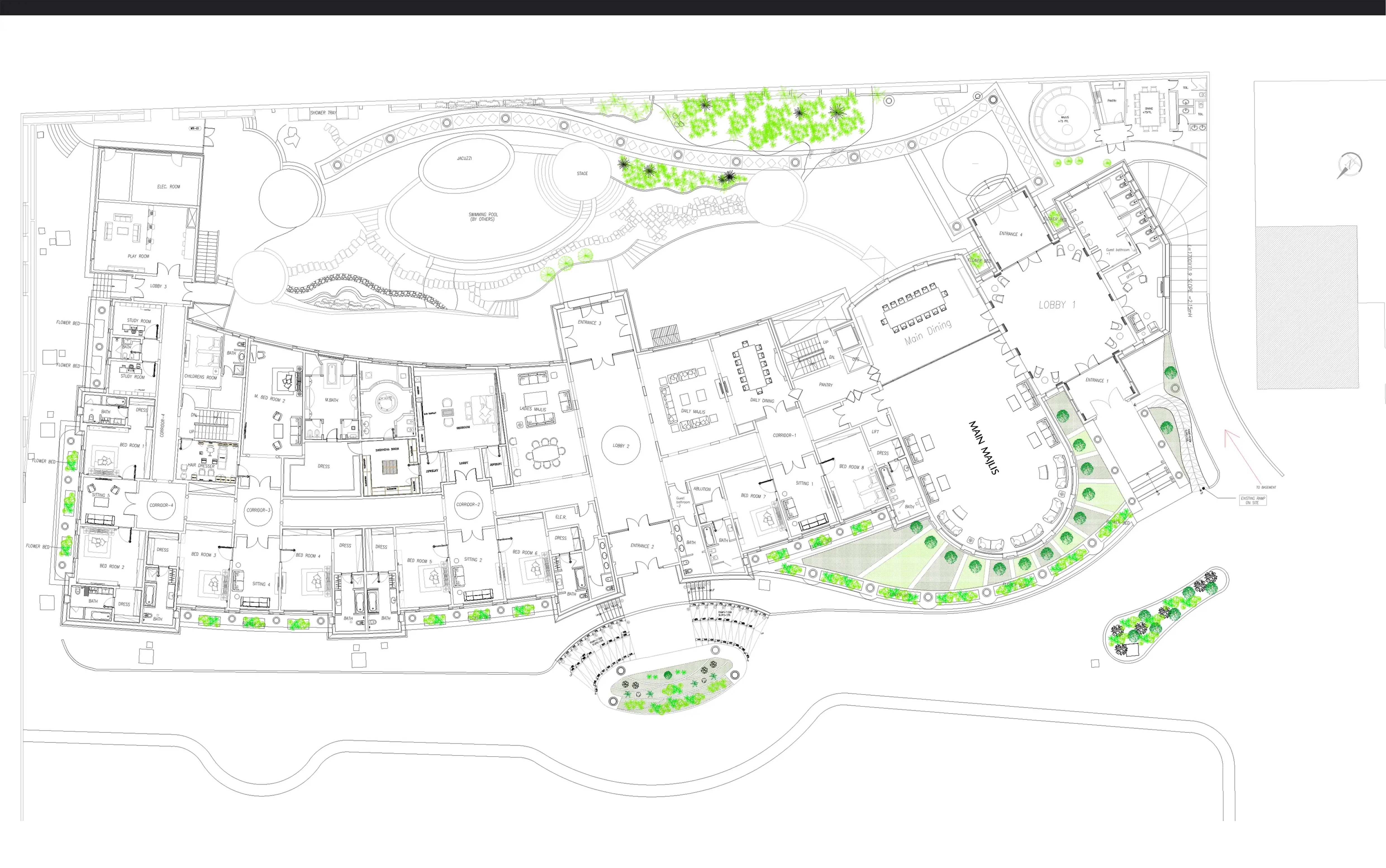 Main façade and cladding