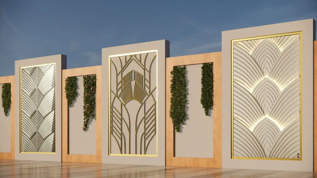 Back façade and outdoor area